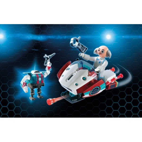 Playmobil Super 4 Skyjet met Dr. X en Robot