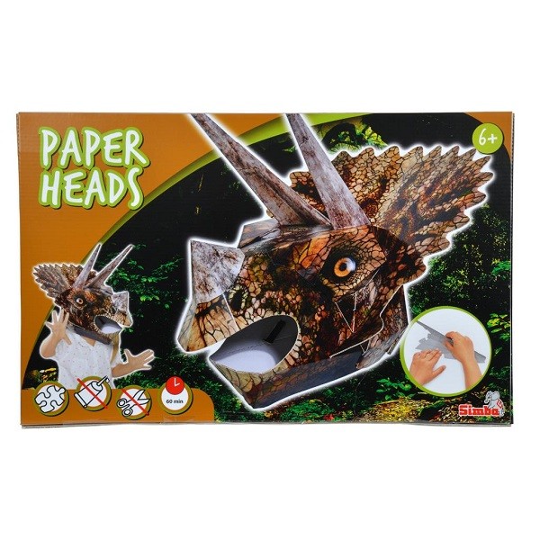 Papier Kop Triceratops 55 cm