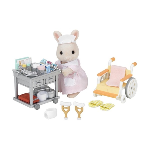 Sylvanian Families Village Streekkliniek  Verpleegster Set