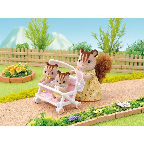 Sylvanian Families Baby Tweelingswagen