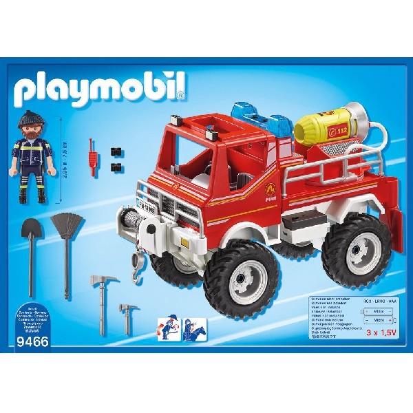 Playmobil City Action Brandweer Terreinwagen met Waterkanon