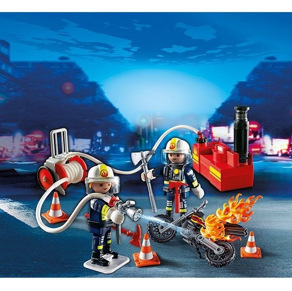 Playmobil City Action Brandweermannen met Brandslang