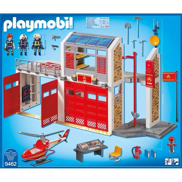 Playmobil City Action Grote Brandweerkazerne met Helicopter
