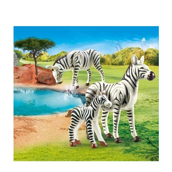 Playmobil Family Fun Zebra's met Baby 