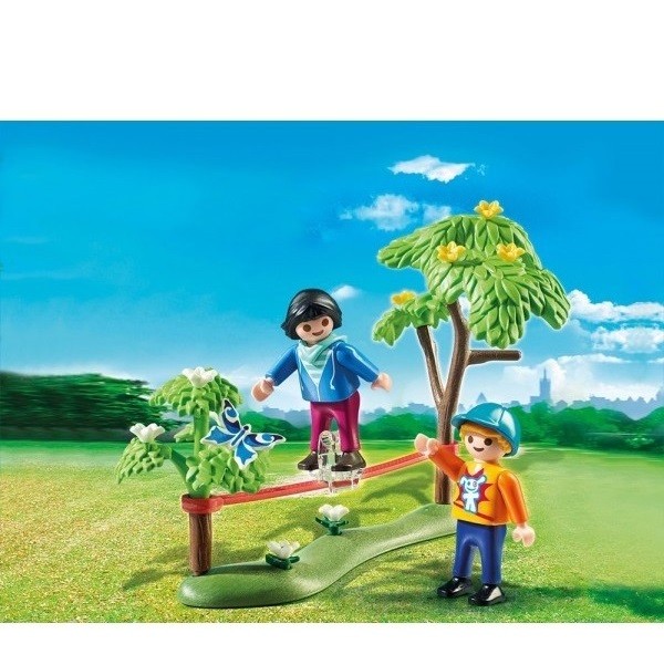 Playmobil Kinderen met Slackline in Ei Verpakking