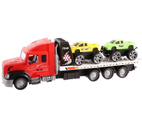 Auto Vrachtwagen met 2 Auto's 37 cm