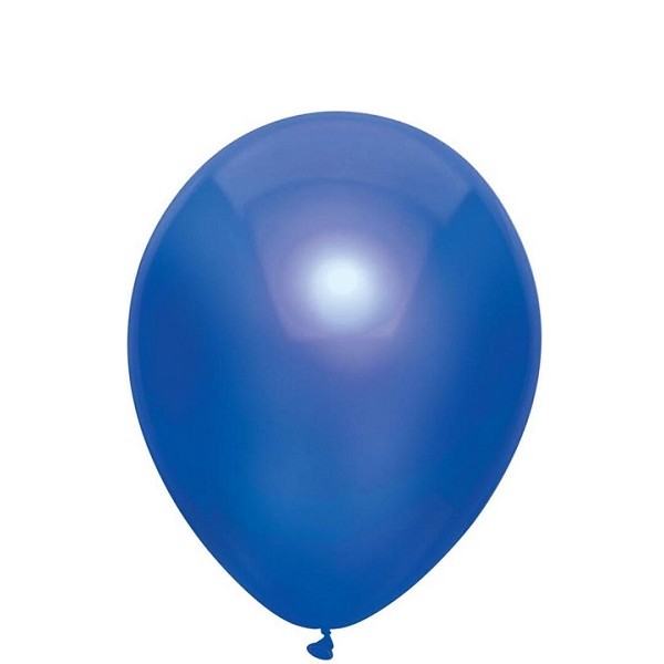 Ballonnen Metallic Donkerblauw 30 cm 100 stuks