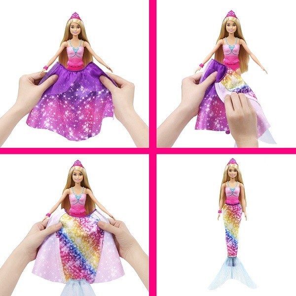 Barbie Dreamtopia Prinses en Kleurrijke Zeemeermin 