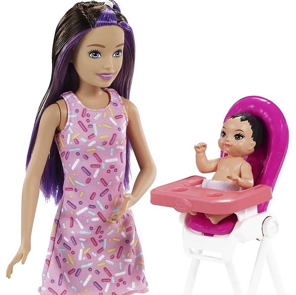 Barbie Skipper Babysitter Speelset  met Stoeltje