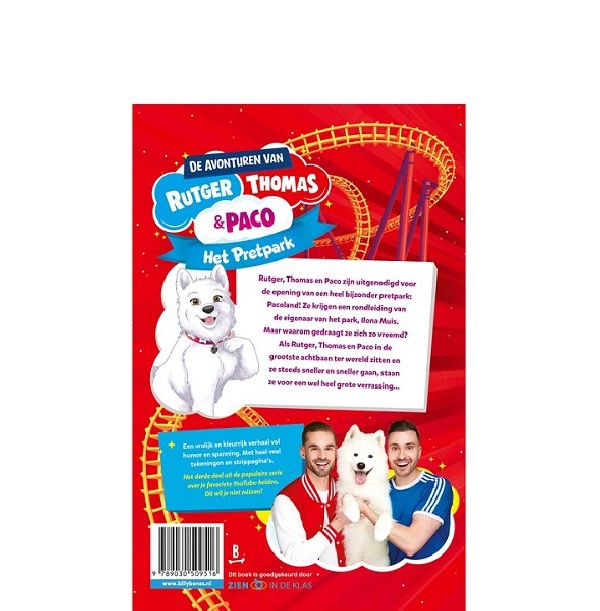 Boek De avonturen van Rutger, Thomas en Paco Het Pretpark