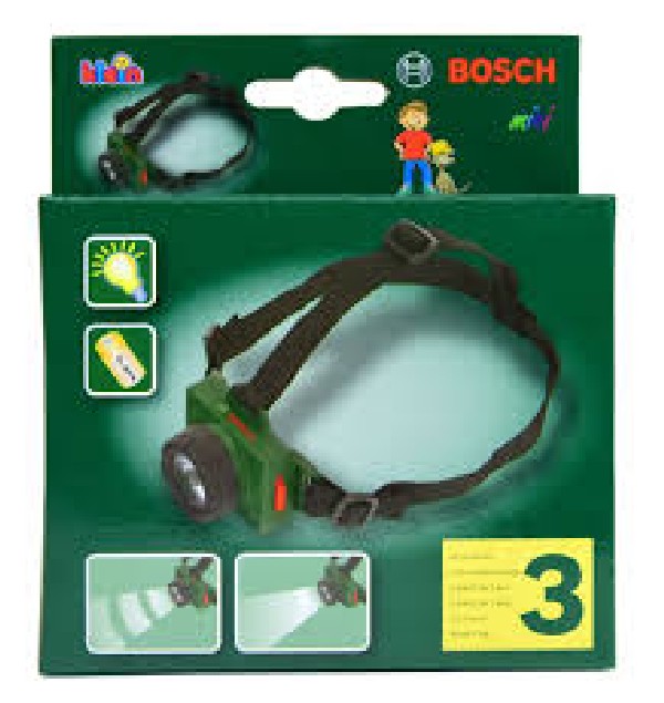 Bosch Hoofdlamp - Elastisch, verstelbare hoofdband - incl. stand voor permanent en knipperlicht - groen