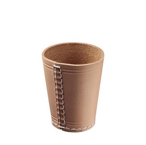 Dobbelbeker Leer 8.5 cm
