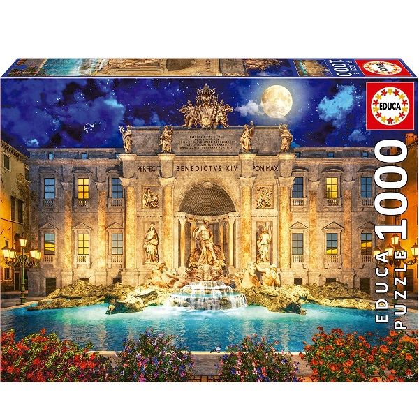 Puzzel Educa Trevi Fontijn Rome1000 stukjes