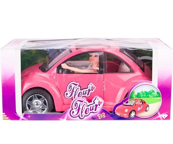 Fleur Auto met Pop Roze