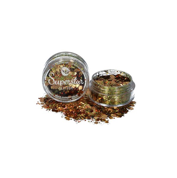 Glitter  Superstar Mix Chunky Goud 8 mg