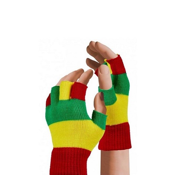 Handschoenen Vingerloos Rood/Geel/Groen