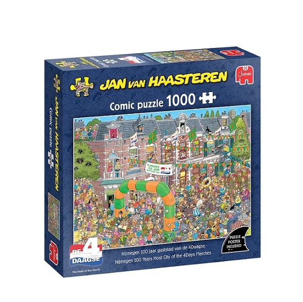 Jan van Haasteren Puzzel Nijmegen 100 Jaar Gaststad van de 4 Daagse 1000 stukjes