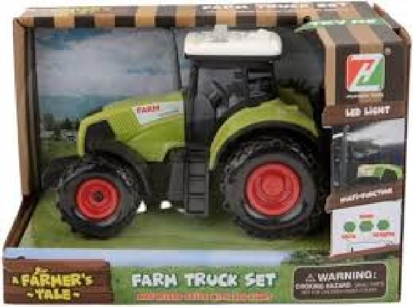 Jonotoys Tractor Farm Led 14 Cm Groen/zwart