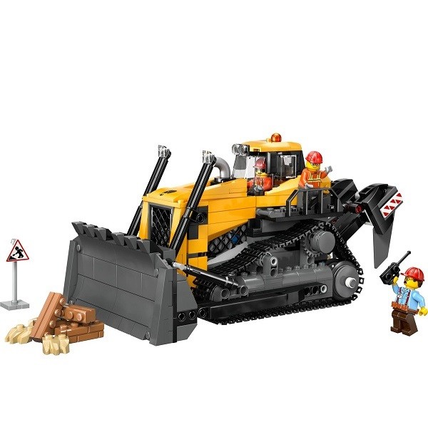 Lego City Gele Bulldozer Bouwplaatsvoertuig