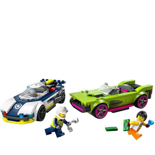 Lego City Politiewagen en Snelle Achtervolging