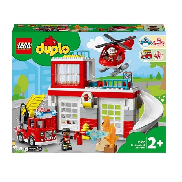 Lego Duplo Brandweerkazerne & Helikopter 