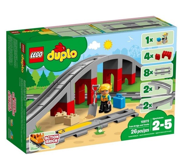 Lego Duplo Treinbrug en Rails