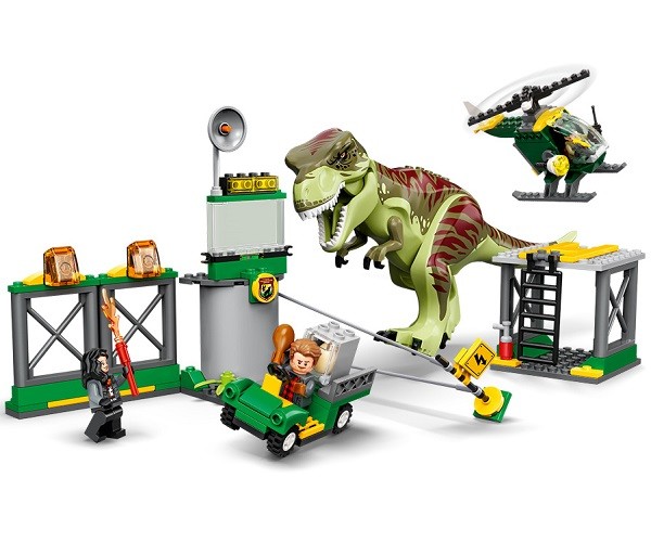 Lego Jurassic World T.Rex Dinosaurus Ontsnapping