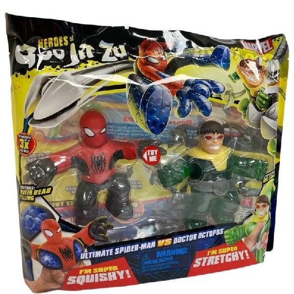 Marvel Heroes of Goo Jit Zu Figures 2 Pack Marvel Spiderman vs Octopus