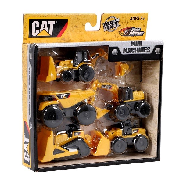 Mini Constructie Machines CAT 5-Pack