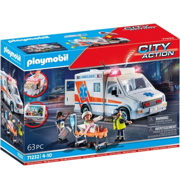 Playmobil City Action Ambulance met Licht en Geluid
