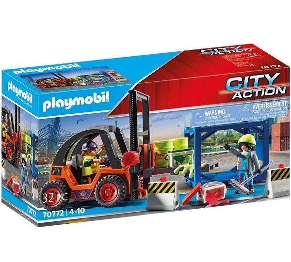 Playmobil City Action Haven Vorkheftruck met Lading 