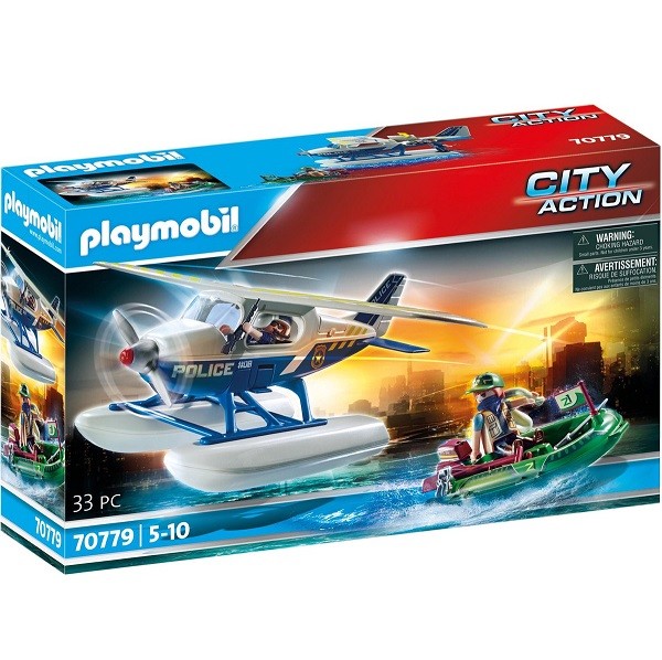 Playmobil City Action Politiewatervliegtuig Smokkelaar Achtervolging