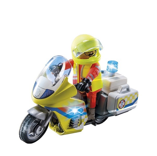  Playmobil City Life Noodmotorfiets met Zwaailicht