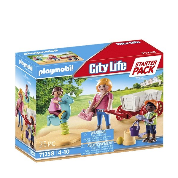 Playmobil City Life Starter Pack Opvoeder Bolderwagen 