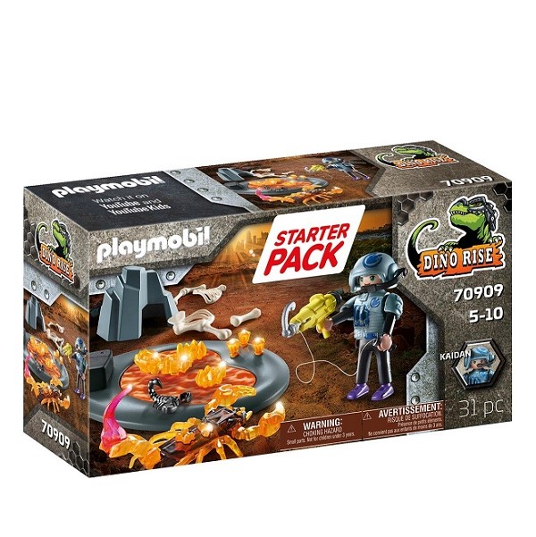 Playmobil Dino Rise Starterpack  Gevecht tegen de Vuurschorpioen