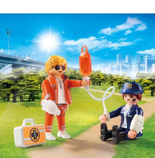 Playmobil DuoPack Spoedarts en Politieagente