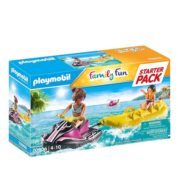 Playmobil Family Fun Starter Pack Waterscooter met Babanenboot