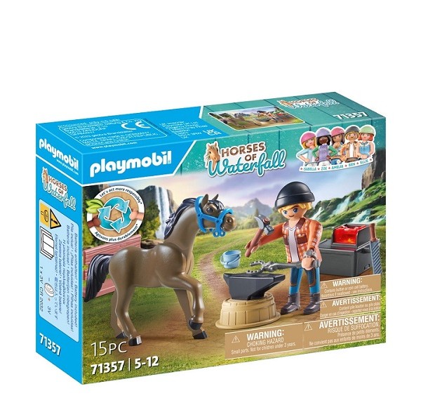 Playmobil Horses of Waterfall Hoefsmid Ben en Achilles