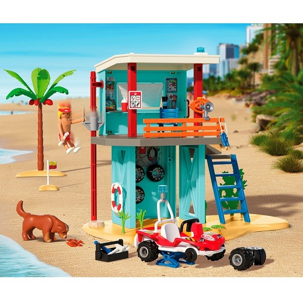 Playmobil My Life Strandvakantie Reddingstoren met Strandbuggy 