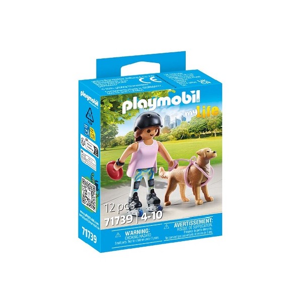  Playmobil My Life Inliner met Retriever Hond