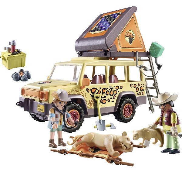 Playmobil Wiltopia Terreinwagen bij de Leeuwen