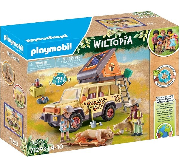 Playmobil Wiltopia Terreinwagen bij de Leeuwen