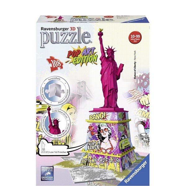 Ravensburger 3D Puzzel Vrijheidsbeeld Pop Art Edition