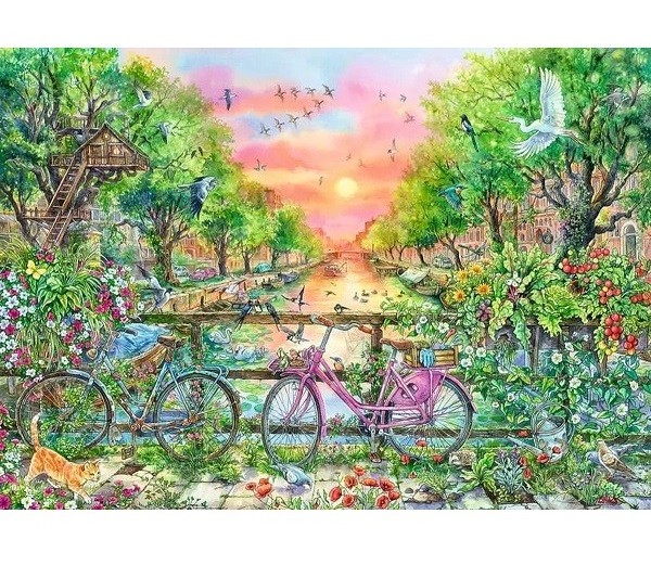 Ravensburger Puzzel Fietsen in Amsterdam 1000 stukjes