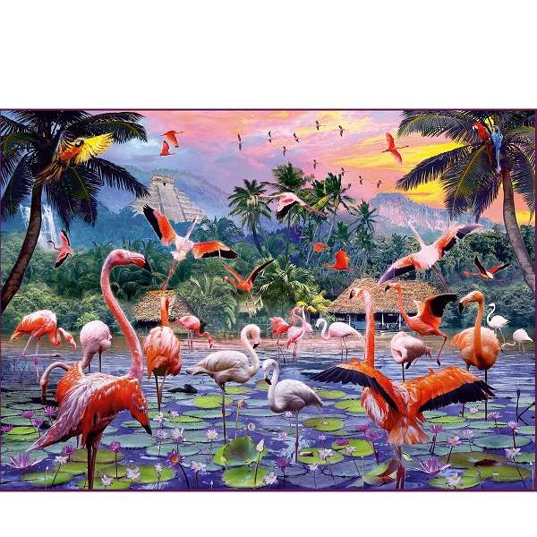Ravensburger Puzzel Roze Flamingos 1000 stukjes