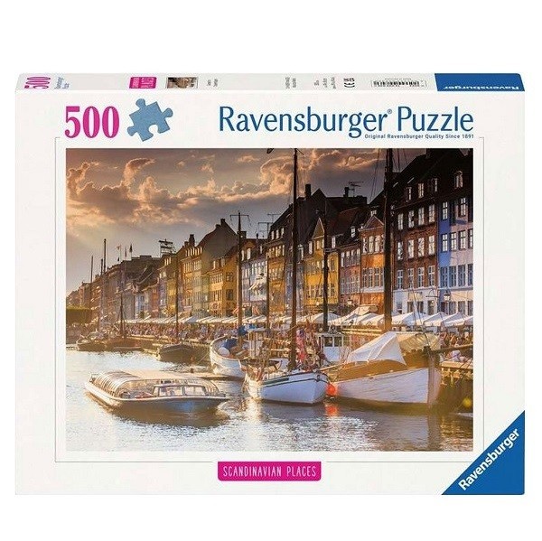Ravensburger Puzzel Sunset in Copenhagen 500 stukjes