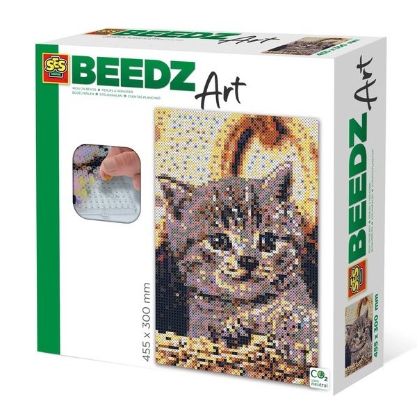 SES Beedz Art: Strijkkralen Poes