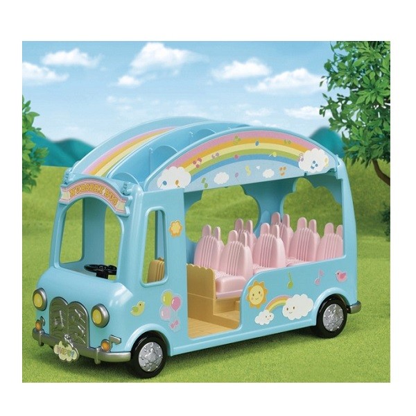 Sylvanian Families Village Creche Regenboog Bus