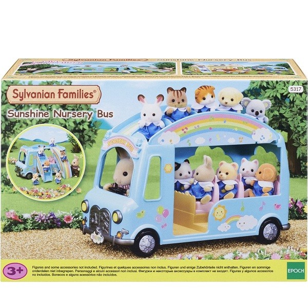 Sylvanian Families Village Creche Regenboog Bus