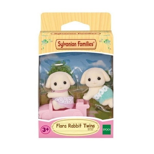 Sylvanian Families Baby Tweeling Bloemen Hangoor Konijn